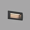 Faro wall recessed luminaire SEDNA RCT square, indirect, switchable IP65, dark grey 