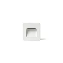wall recessed luminaire NASE SQ down, square, switchable IP44, white matt 