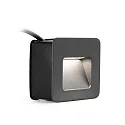 wall recessed luminaire NASE SQ down, square, switchable IP44