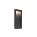 wall recessed luminaire SOUN 105 down, square, indirect IP65, dark grey 
