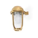 Faro wall luminaire BORDA E27 IP44, brass 