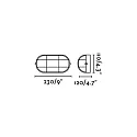 Faro outdoor wall luminaire CABO E27 IP44, brass 