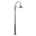 outdoor floor lamp NÁUTICA E27 IP33, rust brown 