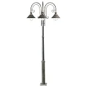 outdoor floor lamp NÁUTICA 3 flames E27 IP33, rust brown 