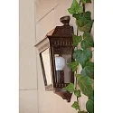 Faro wall luminaire ARGOT E27 IP44, rust brown 