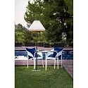 Faro outdoor floor lamp SAIGON OUT E27 IP44, dark grey, white matt 