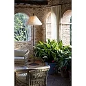 Faro outdoor floor lamp SAIGON OUT E27 IP44, dark grey, white matt 
