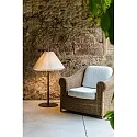 Faro outdoor floor lamp SAIGON OUT E27 IP44, dark grey, white matt 
