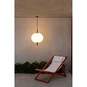 Faro pendant luminaire SAIGON OUT E27 IP44, dark grey 