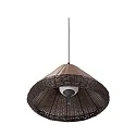 pendant luminaire SAIGON OUT E27 IP44, dark grey 