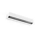outdoor wall luminaire DORO 380 2 flames LED IP65, white matt 
