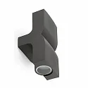 wall luminaire KLAMP 2 flames GU10 IP44, dark grey 