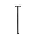 outdoor floor lamp BLUB'S 2 flames E27 IP44, dark grey 
