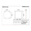 Frisch-Licht LED Panel, 34W, 3000K, 4100lm, IP44, opal, DALI dimmable, white