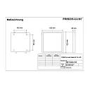 Frisch-Licht LED Panel, 34W, 3000K, 4100lm, IP44, opal, white