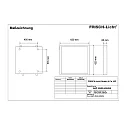 Frisch-Licht LED Panel, 34W, 4000K, 4300lm, IP44, opal, DALI dimmable, white