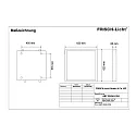 Frisch-Licht LED Panel, 41W, 4000K, 5100lm, IP44, opal, white