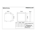 Frisch-Licht LED Panel, microprismatic, 15W, 4000K, 2100lm, IP44, DALI dimmable, white