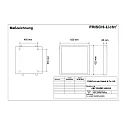 Frisch-Licht LED Panel, microprismatic, 34W, 4000K, 4400lm, IP44, DALI dimmable, white