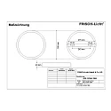 Frisch-Licht LED Downlight, round, 24W, 4000K, 1900lm, IP20, opal, white