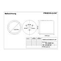 Frisch-Licht LED Downlight, 15W, 4000K, 1900lm, IP65, silver