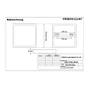LED Downlight, square, 24W, 4000K, 1900lm, IP20, opal, DALI dimmable, white