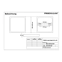 Frisch-Licht LED Downlight, square, 48W, 4000K, 3800lm, IP20, opal, white