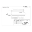 Frisch-Licht LED Surfaced /Pendant grid luminaire, direct, 26W, 3000K, 3400lm, IP20, UGR < 19, white