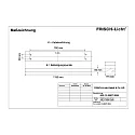 Frisch-Licht LED Grid luminaire, asymmetrical, 30W, 4000K, 3800lm, IP20, white