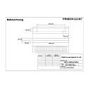 Frisch-Licht LED Surfaced /Pendant grid luminaire, direct, 33W, 4000K, 4300lm, IP20, UGR < 19, DALI dimmable, white