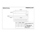 Frisch-Licht LED Surfaced /Pendant grid luminaire, direct, 33W, 4000K, 4300lm, IP20, UGR < 19, white