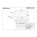 Frisch-Licht LED Surfaced /Pendant grid luminaire, direct, 56W, 4000K, 7300lm, IP20, UGR < 19, white