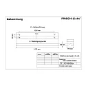 LED Grid luminaire, asymmetrical, 40W, 4000K, 5000lm, IP20, DALI dimmable, white