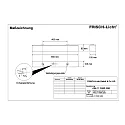 Frisch-Licht LED Damp-proof luminaire, prismatic, 25W, 3000K, 3200lm, IP50, white