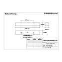 Frisch-Licht LED Damp-proof luminaire, 25W, 3000K, 2800lm, IP50, opal, white