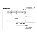 Frisch-Licht LED Damp-proof luminaire for wall / ceiling, 30W, 4000K, 3700lm, IP54, DALI dimmable, white