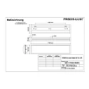 Frisch-Licht LED Damp-proof luminaire, convex, 32W, 4000K, 3800lm, IP40, DALI dimmable, white