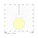 Frisch-Licht LED Damp-proof luminaire, convex, 48W, 4000K, 5800lm, IP40, DALI dimmable, white