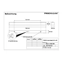 LED Damp-proof luminaire, prismatic, 54W, 4000K, 6900lm, IP50, white