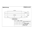 Frisch-Licht LED Damp-proof luminaire, 54W, 3000K, 6300lm, IP50, opal, white