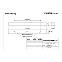 Frisch-Licht LED Damp-proof luminaire, prismatic, 54W, 4000K, 6900lm, IP50, white