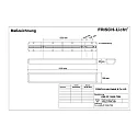 LED Damp-proof luminaire for wall / ceiling, 58W, 4000K, 7300lm, IP54, white