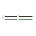 Through-wiring 3 x 2,5 mm² for Damp proof luminaire, series 9166, 662mm