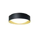 wall and ceiling luminaire PREMIUM ARCHITEKTUR Ø 30,8cm round IP40, gold, black 