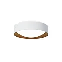 wall and ceiling luminaire PREMIUM ARCHITEKTUR Ø 30,8cm round IP40, white, copper brown dimmable