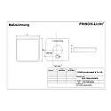 Frisch-Licht LED Wall and Ceiling luminaire, square, 27W, 4000K, 2900lm, IP54, DALI dimmable, white