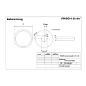 Frisch-Licht LED Wall and Ceiling luminaire, round, 18W, 4000K, 2000lm, IP54, white