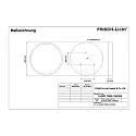 Frisch-Licht LED Ceiling and Pendant luminaire, direct, 106W, 3000K, 12700lm, IP40, opal, DALI dimmable, white