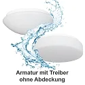wall and ceiling luminaire PREMIUM 7510 Ø 26,5cm IP65, white dimmable