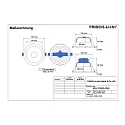 Frisch-Licht LED Recessed Downlight, 10W, 3000K, 1000lm, IP20, faceted reflector, white
